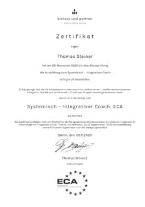 Zertifikat Coach ECA
